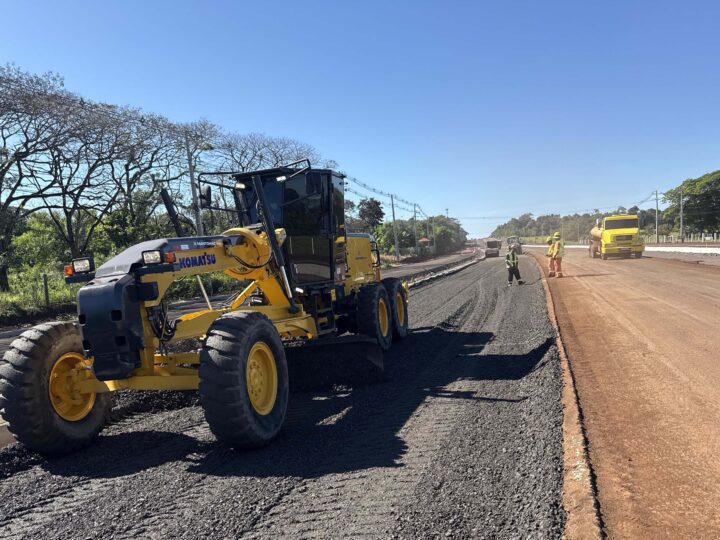 Interdição na BR-469 em Foz do Iguaçu para avanço na duplicação da rodovia