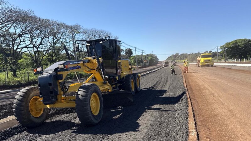 Interdição na BR-469 em Foz do Iguaçu para avanço na duplicação da rodovia