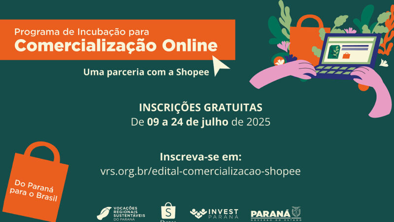Parceria com a Invest Paraná, programa de Incubação Shopee VRS está com inscrições abertas