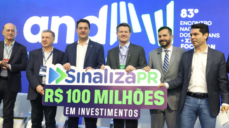 Sinaliza Paraná: governador libera R$ 100 milhões para sinalização viária das cidades