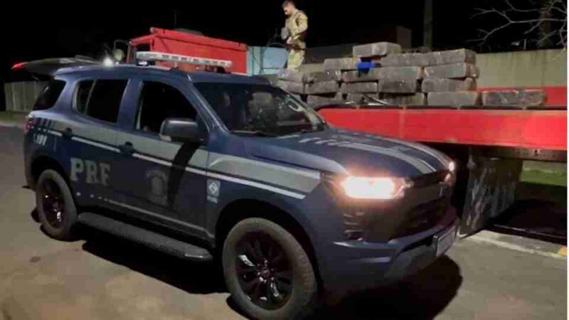 Menos de dois anos depois, caminhoneiro cai outra vez com carga de maconha na BR-277