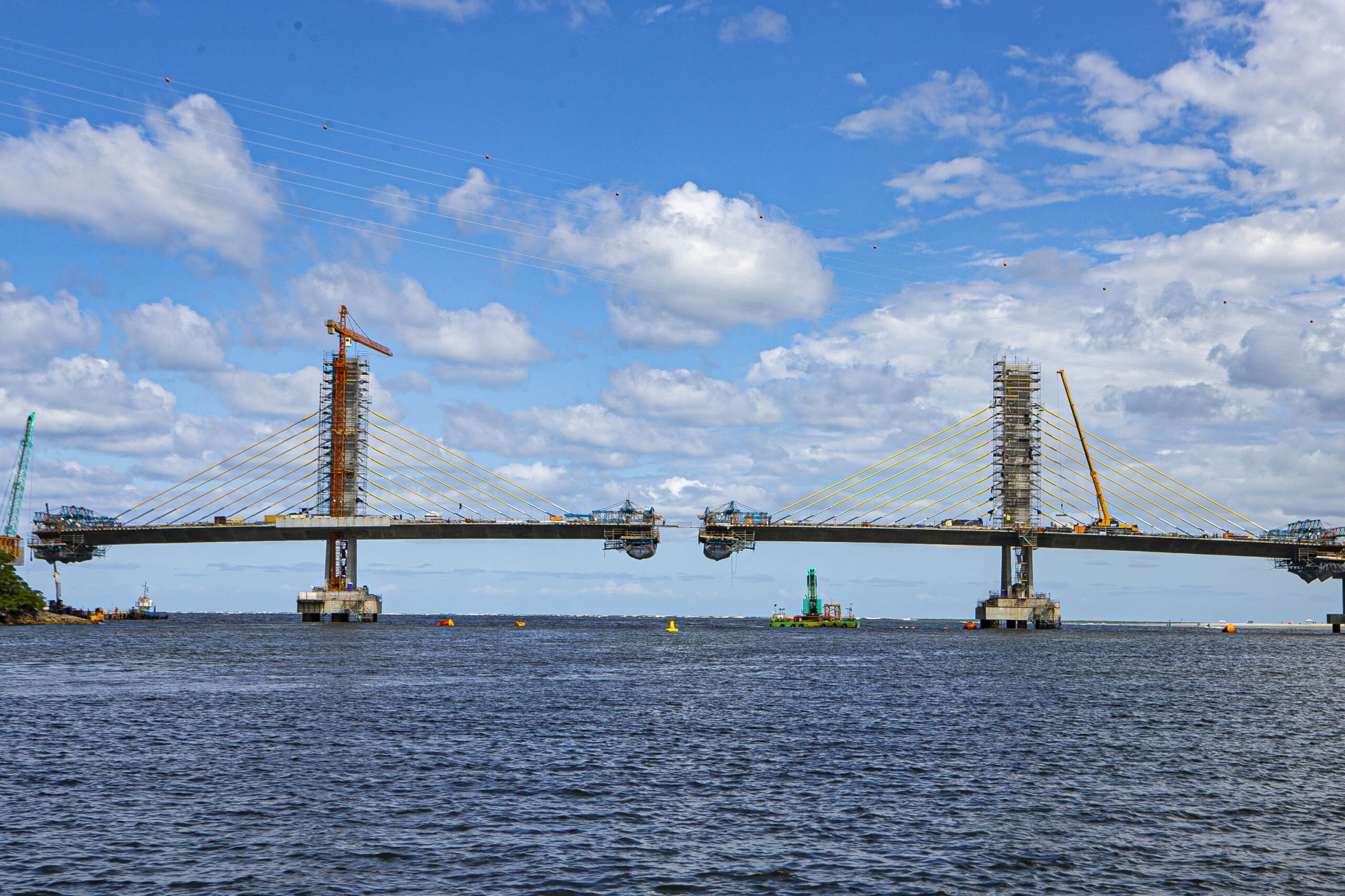 Reta final: veja como vai funcionar o encontro da parte estaiada da Ponte de Guaratuba