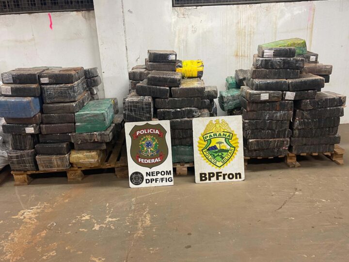 Nova base da Polícia de Fronteira em Santa Helena apreende 1,4 tonelada de maconha